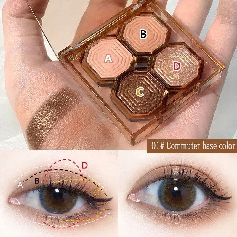 DIKALU Luminous Glittery Matte Eyeshadow Palette - Image 2