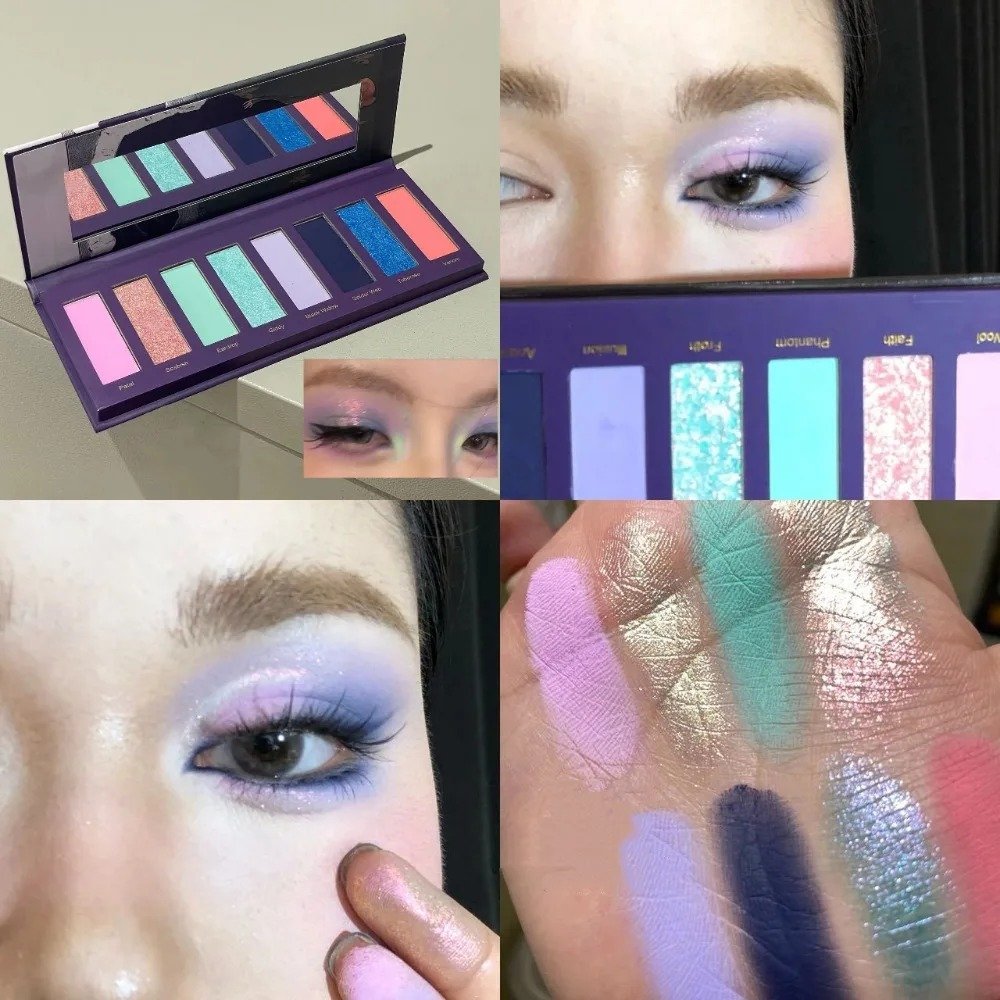HERORANGE Eight-color Dream Oil Painting Style Radiant Eyeshadow Palette - Image 3