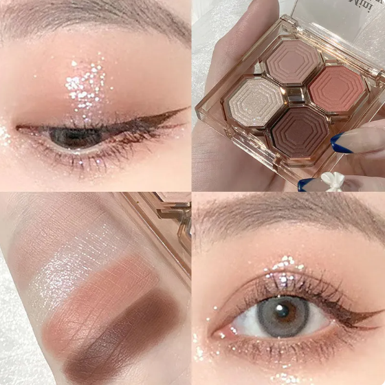 DIKALU Luminous Glittery Matte Eyeshadow Palette - Image 3
