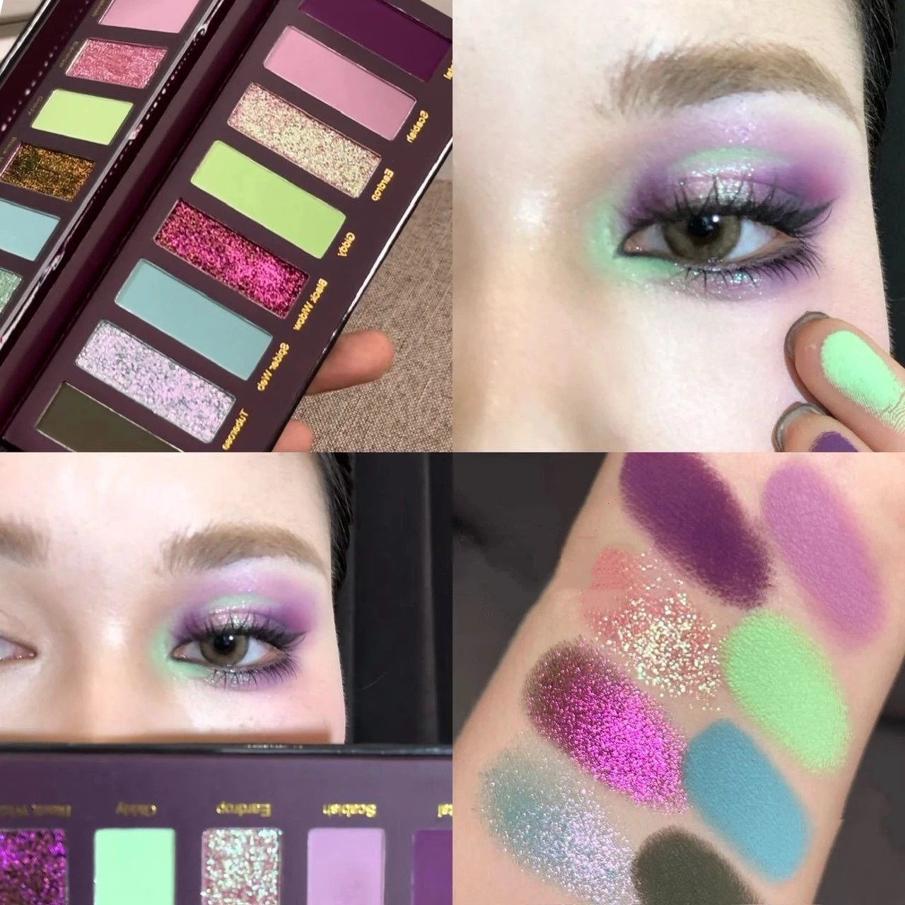 HERORANGE Eight-color Dream Oil Painting Style Radiant Eyeshadow Palette - Image 4