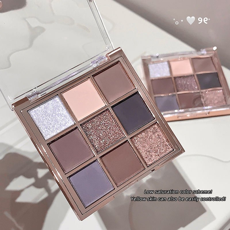 GEGE BEAR Nude Neutral Luminous Foggy Pearlscent Eyeshadow Palette - Image 6