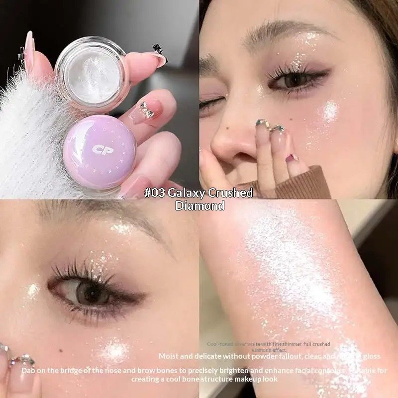 CAPPUVINI Ultra Fine Pearlscent Glitter Cream Highlighter - Image 5