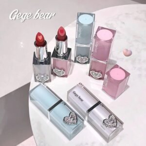 GEGEBEAR Crystal Clear Color Sandwich Heart Lipstick