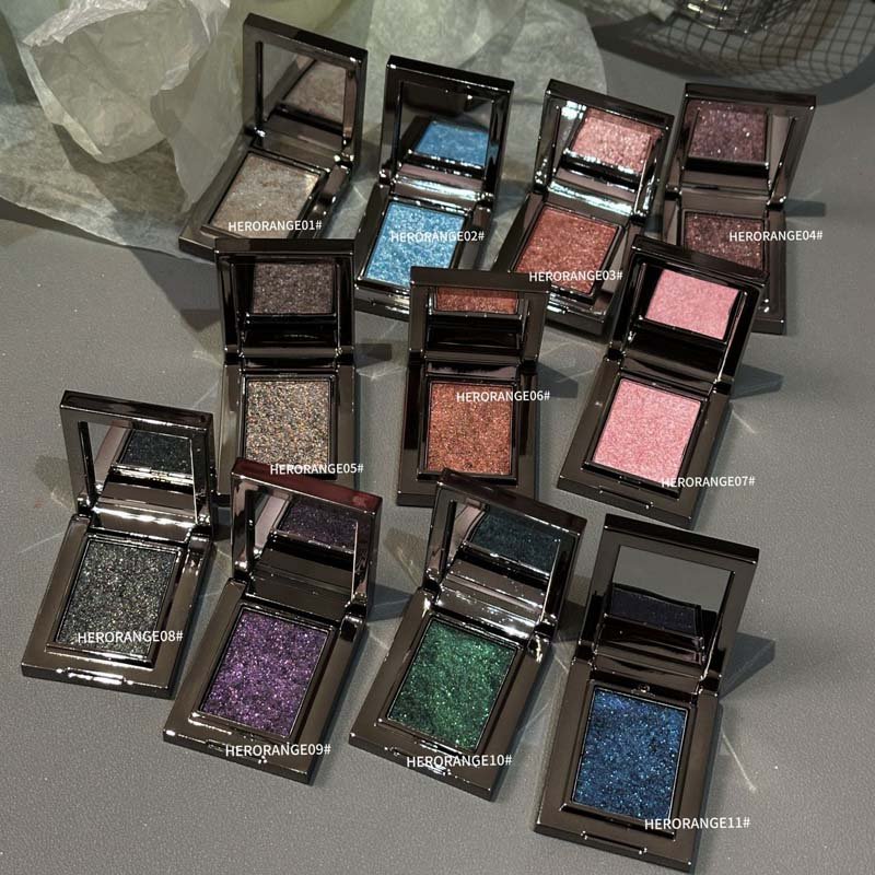 HERORANGE Metallic Light Luxury Smokey Single Eyeshadow - Image 3
