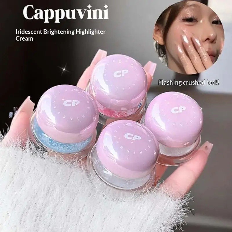 CAPPUVINI Ultra Fine Pearlscent Glitter Cream Highlighter - Image 7