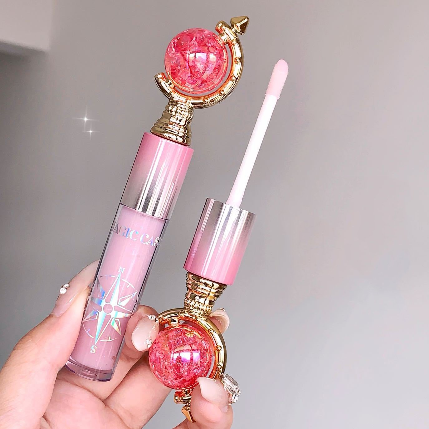 MAGIC CASA Magic Globe Mirror Shimmer Peach Jelly Lip Oil - Image 5