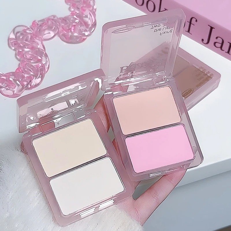 DIKALU Two Tone Powder Matte Highlight Palette - Image 5