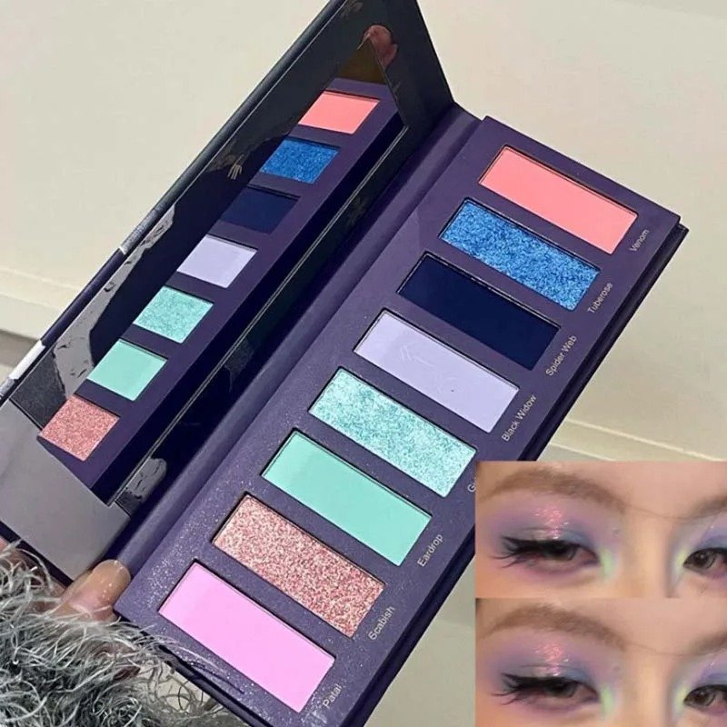 HERORANGE Eight-color Dream Oil Painting Style Radiant Eyeshadow Palette - Image 6