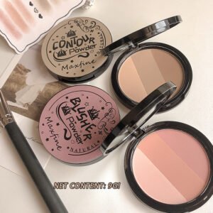 MAXFINE GRADIENT 3 in 1 Natural Velvet Cream Rose Blush Contour Highlighter