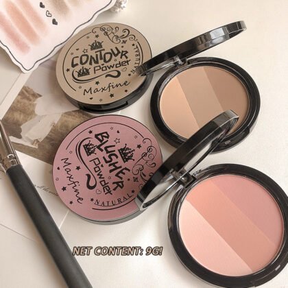 MAXFINE GRADIENT 3 in 1 Natural Velvet Cream Rose Blush Contour Highlighter