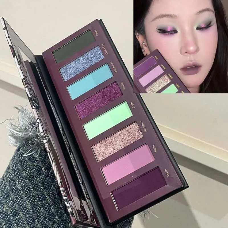 HERORANGE Eight-color Dream Oil Painting Style Radiant Eyeshadow Palette - Image 7