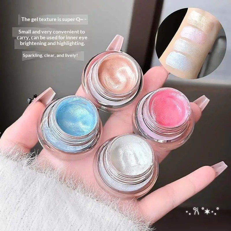 CAPPUVINI Ultra Fine Pearlscent Glitter Cream Highlighter - Image 9
