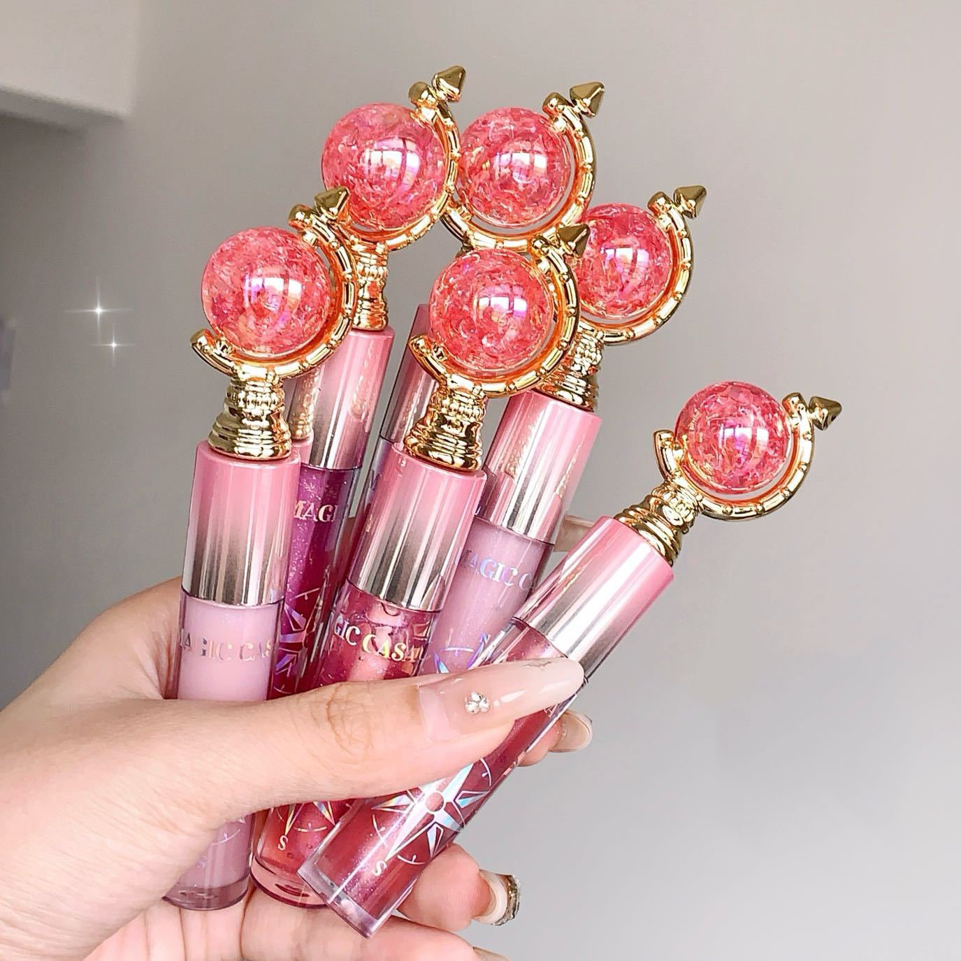 MAGIC CASA Magic Globe Mirror Shimmer Peach Jelly Lip Oil - Image 8