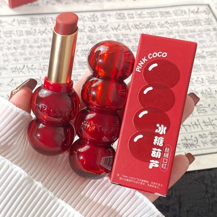 PINK COKO Candied Haws On A Stick Velvet Lipstick - Image 3