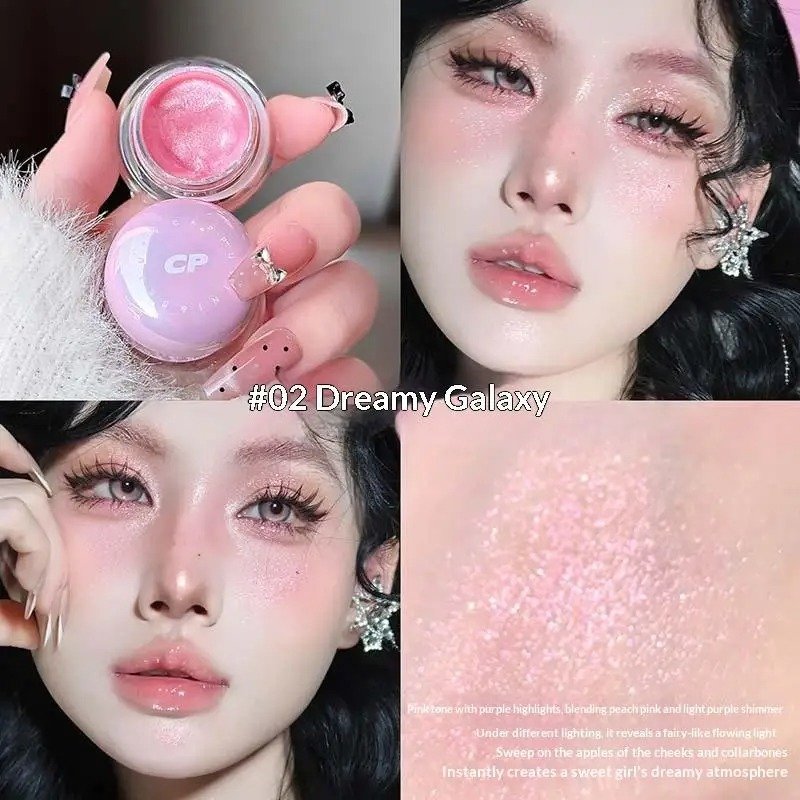 CAPPUVINI Ultra Fine Pearlscent Glitter Cream Highlighter - Image 4