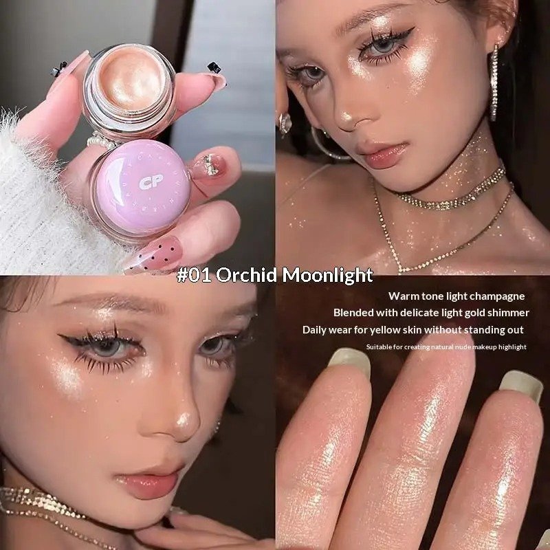 CAPPUVINI Ultra Fine Pearlscent Glitter Cream Highlighter - Image 3