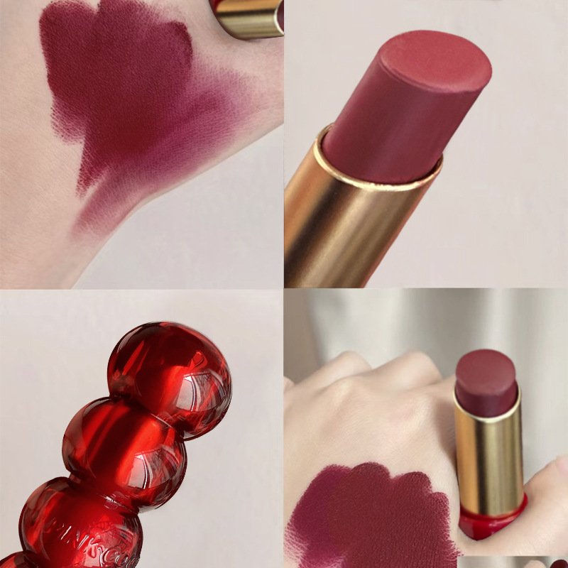 PINK COKO Candied Haws On A Stick Velvet Lipstick - Image 4