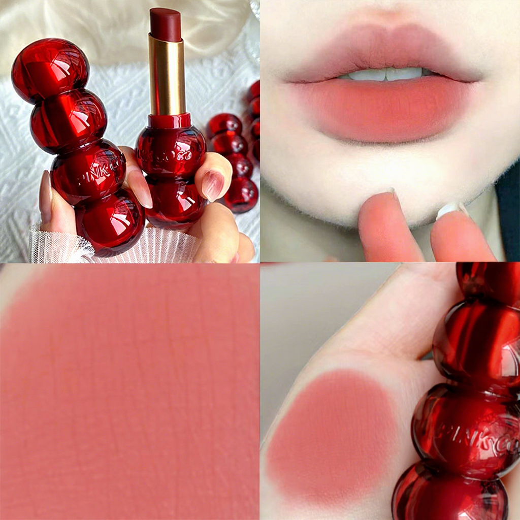 PINK COKO Candied Haws On A Stick Velvet Lipstick - Image 5