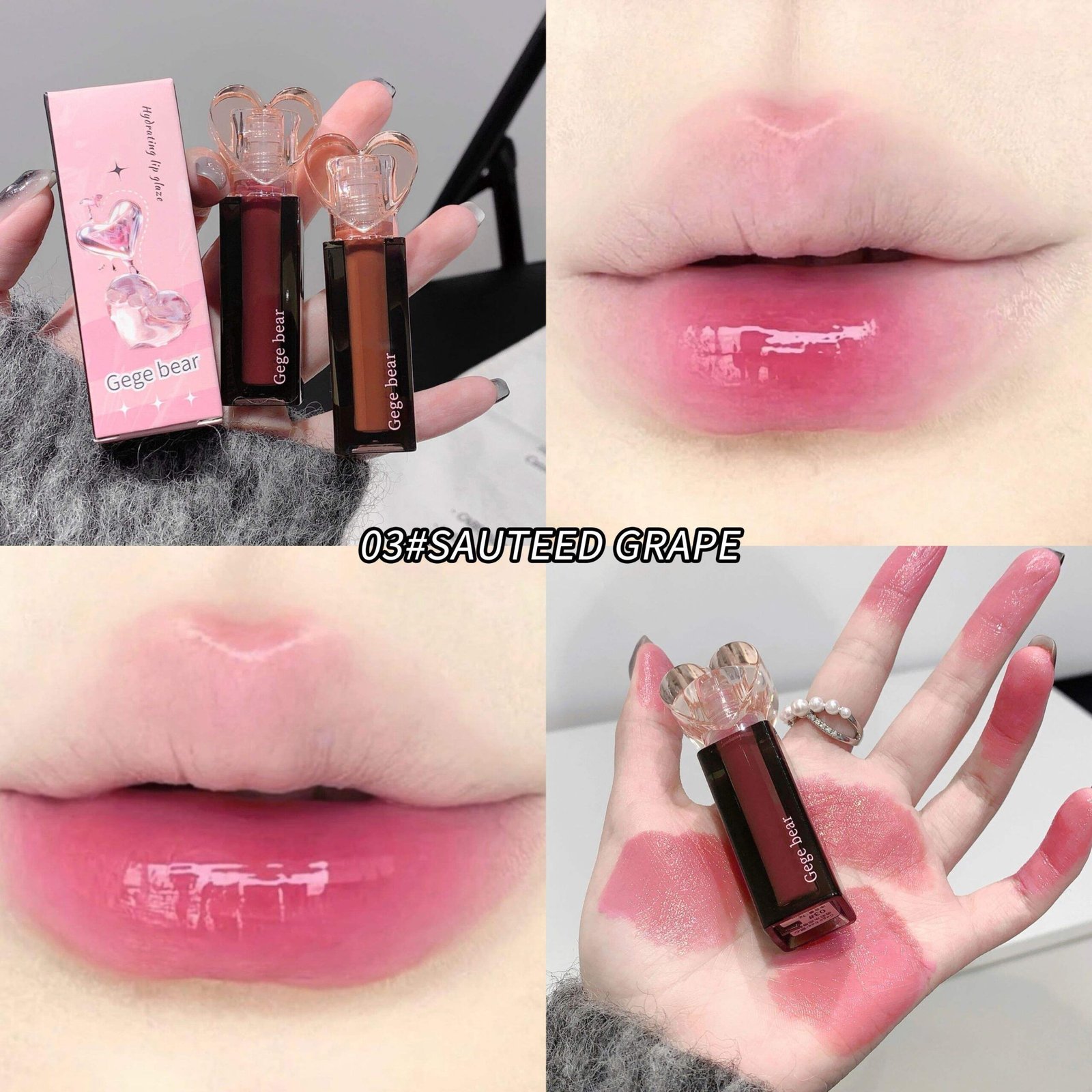 GEGEBEAR Sweetheart translucent moisturizing lip glaze - Image 3