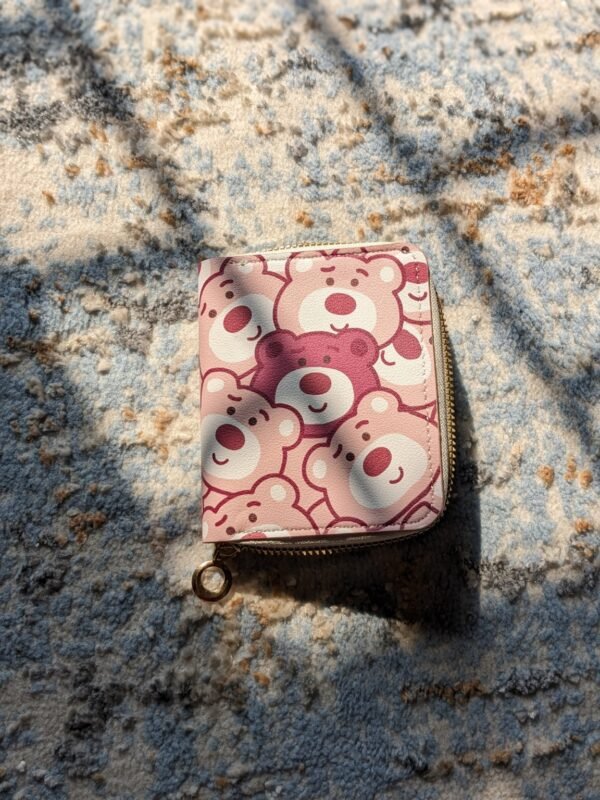 1000053647 Teddy Bear Zip Mini Purse