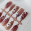 1000057942 Rust Butterfly Pearl 3D Press-On Nails