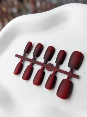 Matte Burgundy Press-On Nails