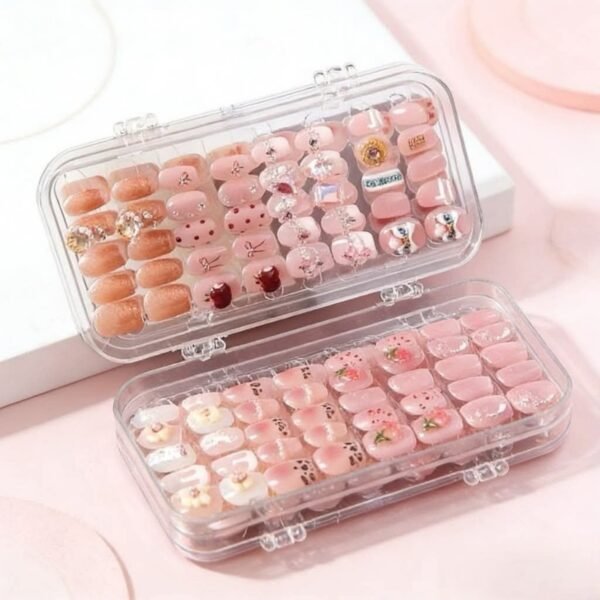 3-layer-press-on-nail-storage-box-04 3-Layer Press-On Nail Storage Box with Glue Tape