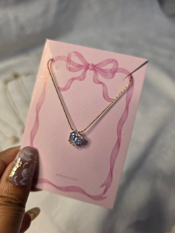 classic-crystal-heart-stainless-steel-necklace Classic Crystal Heart Stainless Steel Necklace for Women