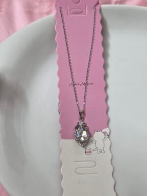 crystal-teardrop-silver-tone-chain-locket-01 Crystal Teardrop Silver-Tone Chain Locket Necklace