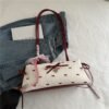 Korean Bow Armpit Shoulder Bag - Red