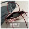 Korean Bow Armpit Shoulder Bag - Red
