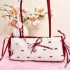 Korean Bow Armpit Shoulder Bag - Red