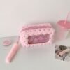 korean-kawaii-bow-plush-pencil-makeup-bag-01 Korean Kawaii Bow Plush Pencil & Makeup Bag