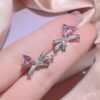 love-bow-diamond-style-3-piece-jewelry-set-06 Love Bow Full Diamond-Style 3-Piece Jewelry Set
