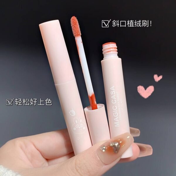 MAGIC CASA Strawberry Rabbit Water-Light Lip Glaze 6-Piece Set