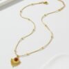 maillard-tiger-eye-titanium-steel-necklace-03 Maillard Tiger Eye Stone Titanium Steel Necklace