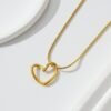 minimal-heart-collarbone-necklace-01 Minimal Heart Collarbone Love Necklace