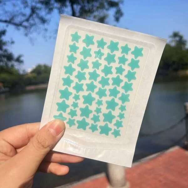 mint-green-star-hydrocolloid-pimple-patch-48-pieces Mint Green Star Hydrocolloid Pimple Patch โ 48 Pieces
