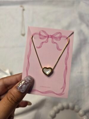 pearl-heart-stainless-steel-pendant-necklace Pearl Heart Stainless Steel Pendant Necklace for Women