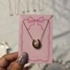 pearl-horseshoe-stainless-steel-pendant-necklace Pearl Horseshoe Stainless Steel Pendant Necklace for Women