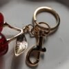 red-cherry-key-ring-04 Red Cherry Key Ring with Gold-Tone Clip โ Cute Bag & Key Charm