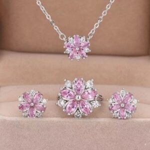 Romantic Cherry Blossom Jewelry Set
