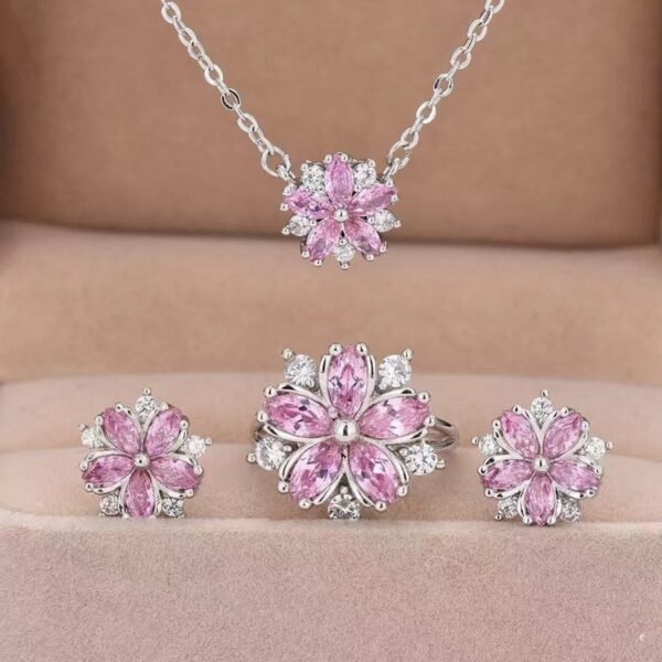 romantic-cherry-blossom-jewelry-set-01 Romantic Cherry Blossom Jewelry Set