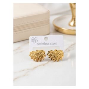 stainless-steel-earrings-leaf-stud Stainless Steel Leaf Stud Earrings