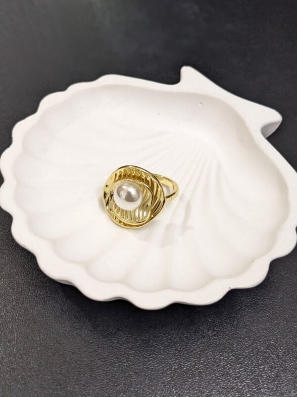 stainless-steel-pearl-swirl-ring-02 Stainless Steel Pearl Swirl Statement Ring