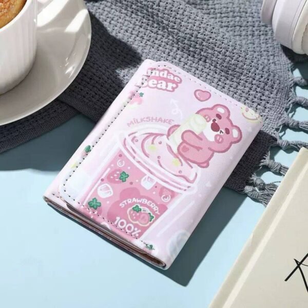 strawberry-bear-pink-wallet Strawberry Bear Pink Wallet