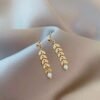 wheat-ear-pearl-jewelry-set-02 Wheat Ear Pearl Necklace, Earrings & Bracelet Set