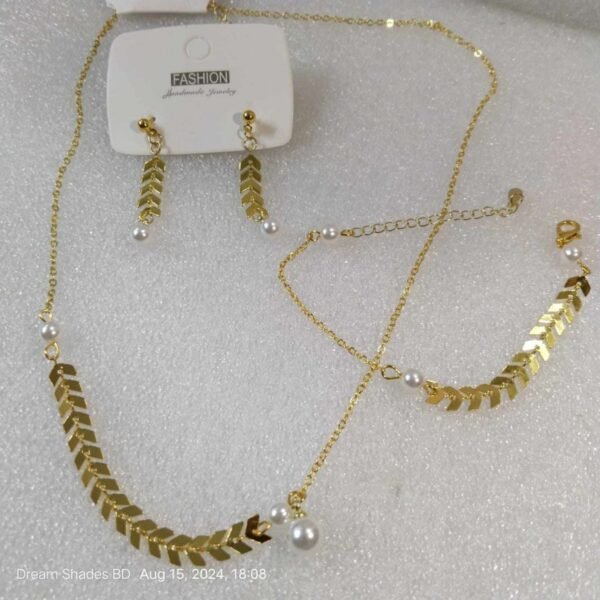 wheat-ear-pearl-jewelry-set-06 Wheat Ear Pearl Necklace, Earrings & Bracelet Set