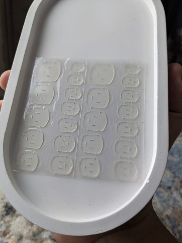 Transparent Press-On Nail Glue Tabs - 12 Pieces