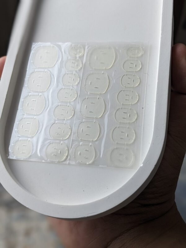 Transparent Press-On Nail Glue Tabs - 12 Pieces